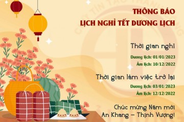 Thông báo lịch nghỉ tết dương lịch - Hải Hưng